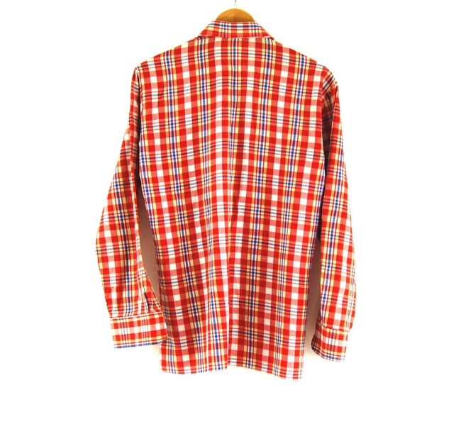 70s Red Check Shirt Back