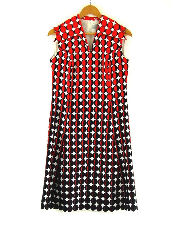 70s Printed Shift Dress