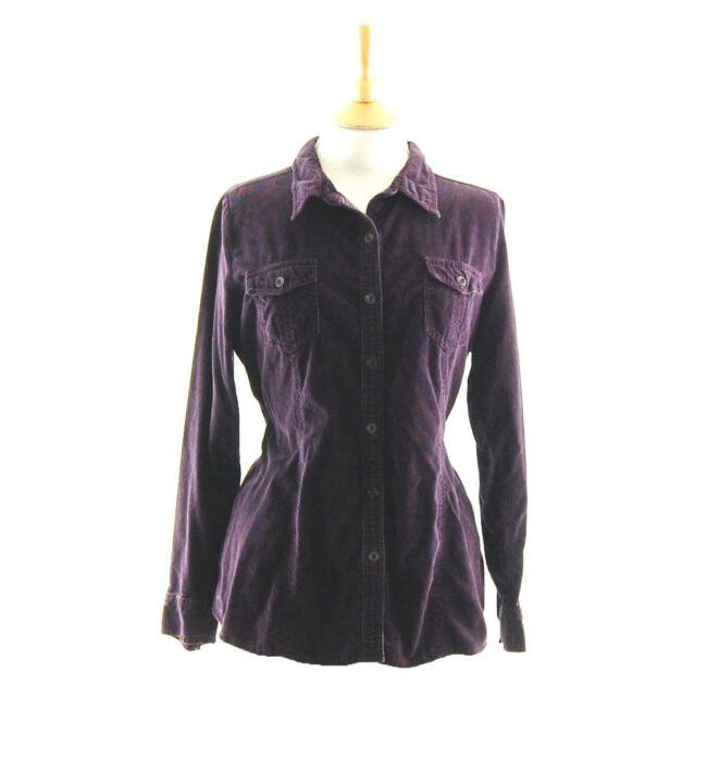 90s Purple Cord Shirt