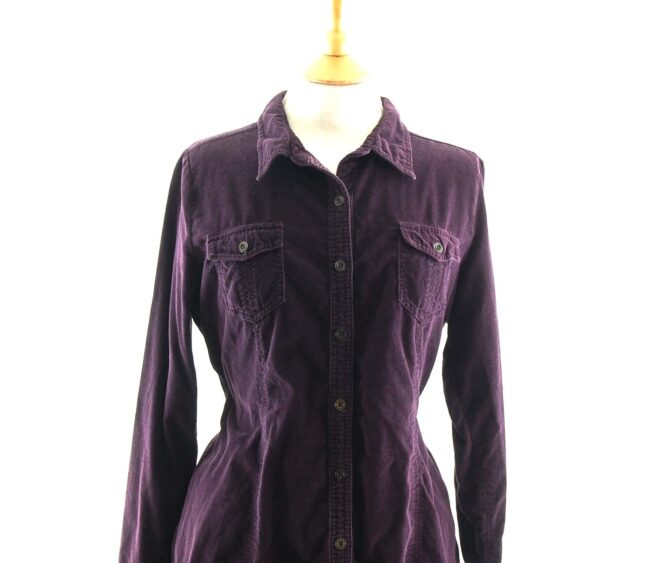 90s Purple Cord Shirt