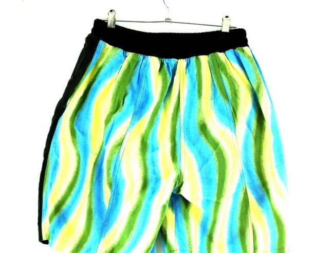 Back of 90s Style Beach Shorts