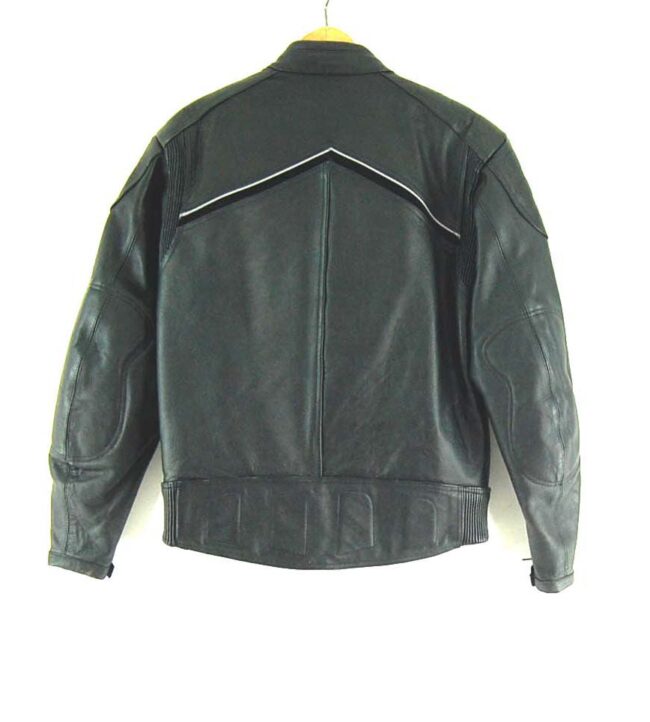 Cafe Racer Leather Biker jacket Back