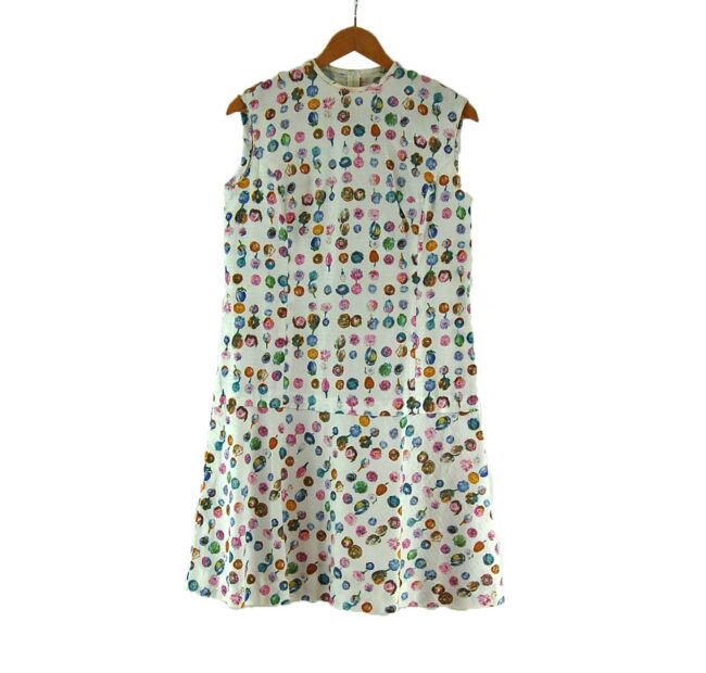 Flower Buds 60s Polka Dot Dress