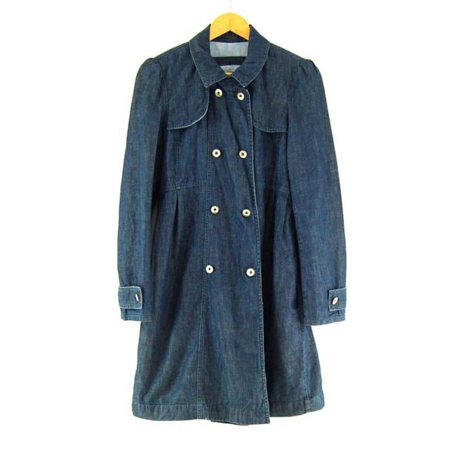 Ladies Blue Denim Max And Co Coat