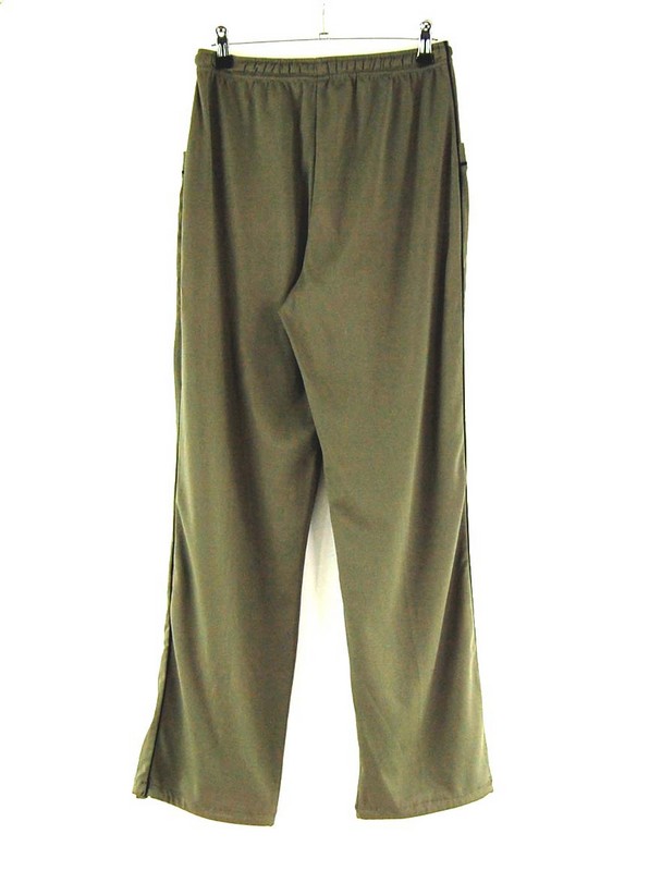 Back of Adidas Tracksuit Bottoms in Dark Grey