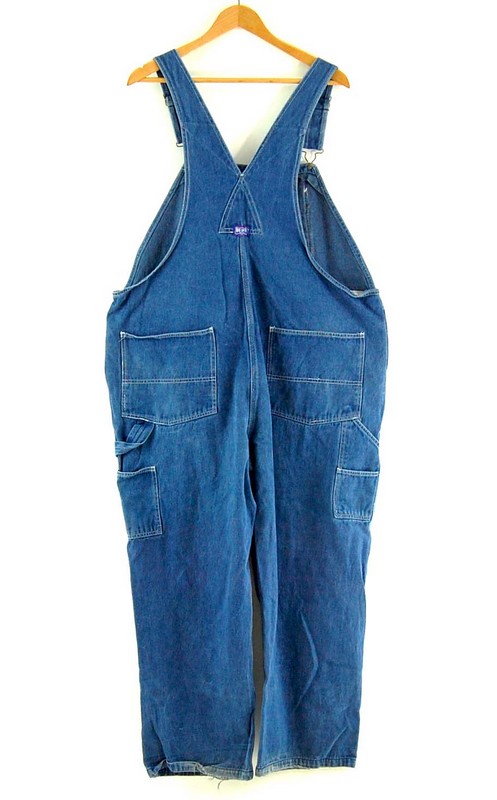 Blue Vintage Denim Dungarees - UK XXL - Blue 17 Vintage Clothing