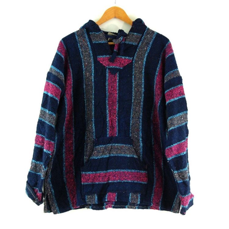 Blue And Purple Baja Hoodie