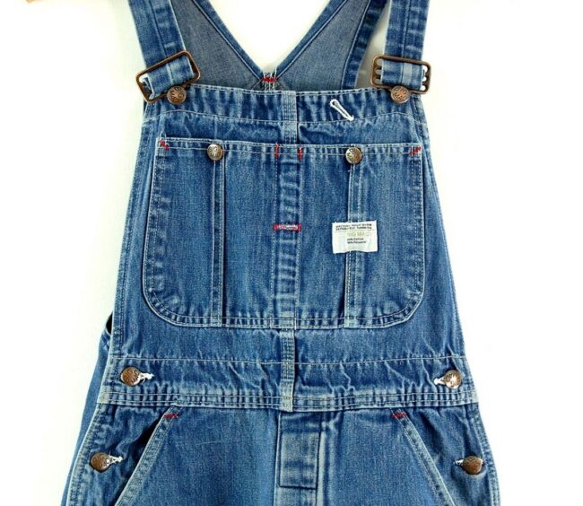 Front close up of Blue Denim Dungarees