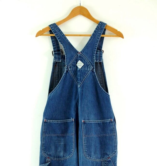 Back close up of Big Mac Blue Denim Dungarees