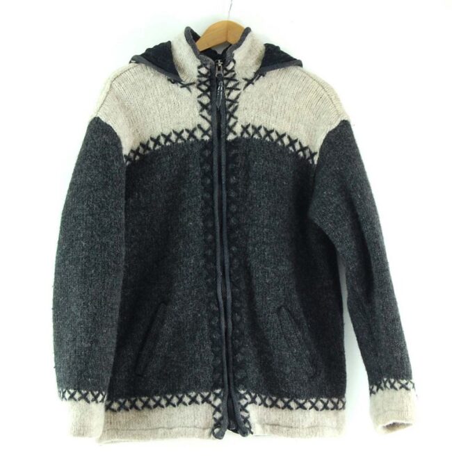 80s Hooded Cowichan Sweater