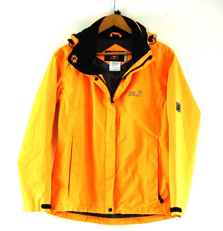Jack Wolfskin Jacket Orange - UK Size 12 - Blue 17 Vintage Clothing