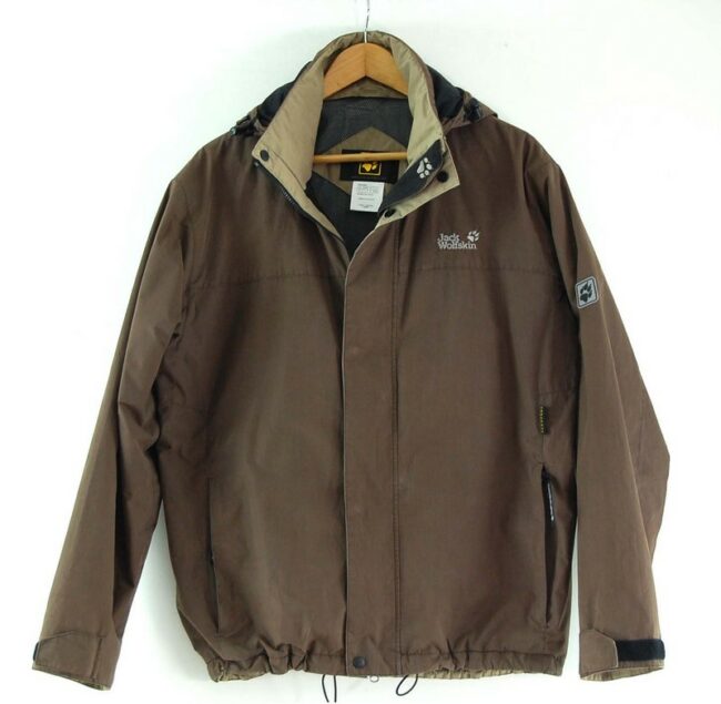 Brown Jack Wolfskin Jacket - UK Size M - Blue 17 Vintage Clothing