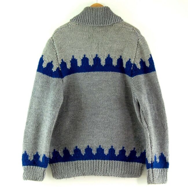 Back of 80s Mens Cowichan Sweater