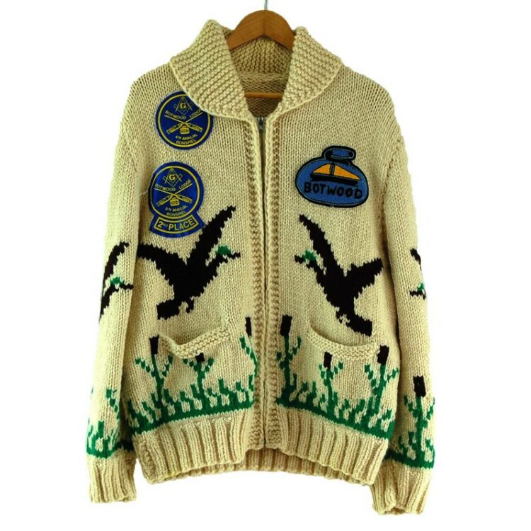 70s Ducks Cowichan Sweater