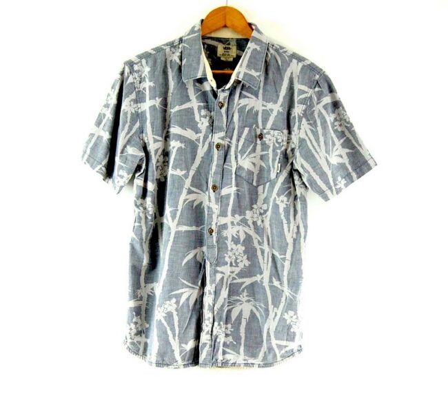 Short Sleeve Tropical Print Grey Vans Shirt