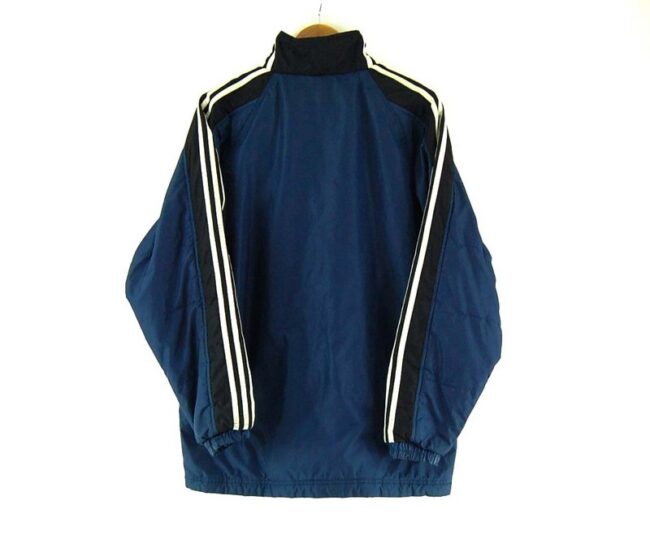 Back of Adidas Puffa Jacket Navy Blue