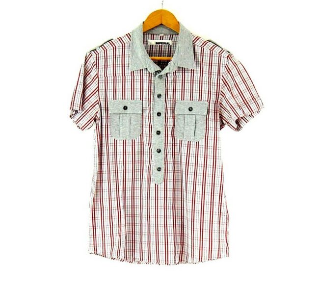 Red Check Short Sleeve Imperial Shirt