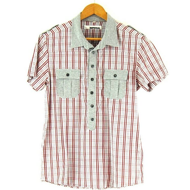 Red Check Short Sleeve Imperial Shirt