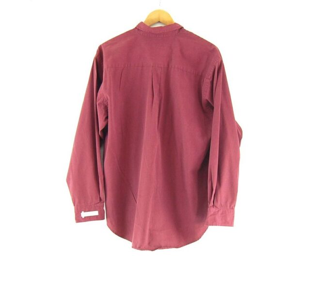 Back of Port Authority Work Shirt Burgundy