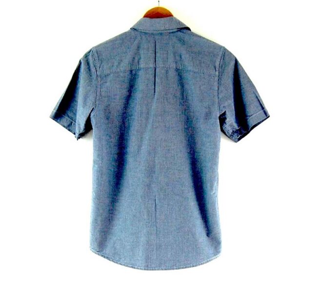 Back of Blue Short Sleeve Carhartt Shirt