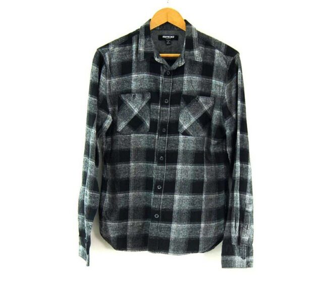 Black And Grey SMOG Checked Shirt