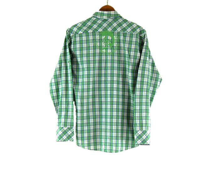 Back of Long Sleeve Diesel Check Shirt