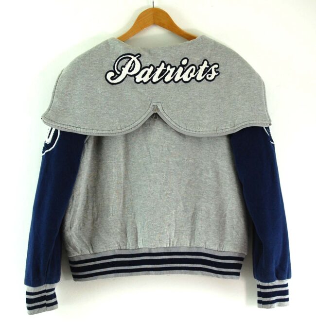 Back of NFL Patriots Baseball Jacket Womens