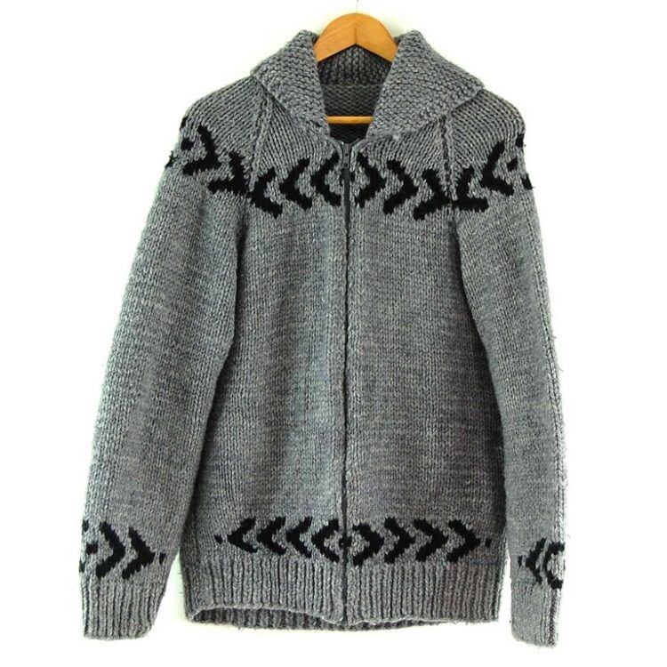 80s Arrow Print Cowichan Sweater