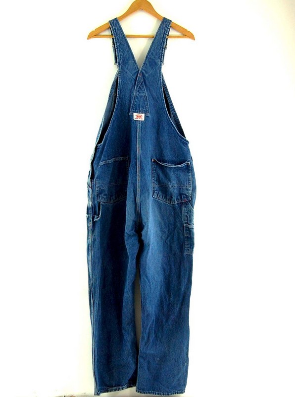 Back of Round House Denim Mens Dungarees