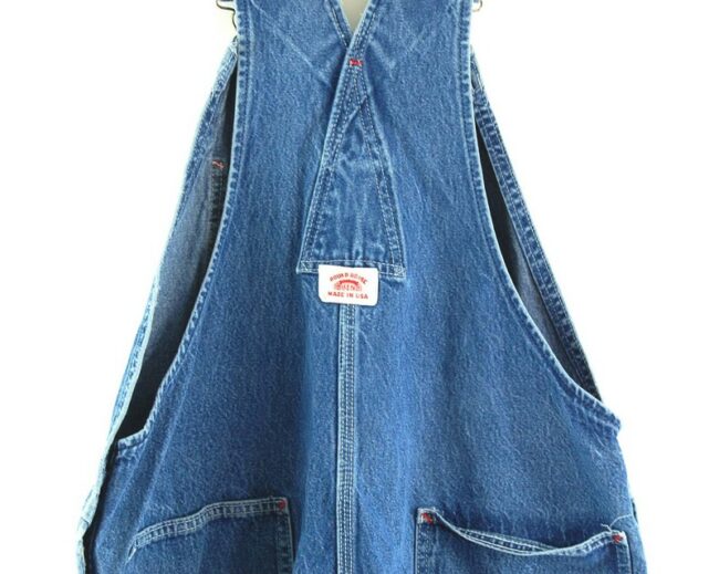 Back close up of Round House Denim Mens Dungarees