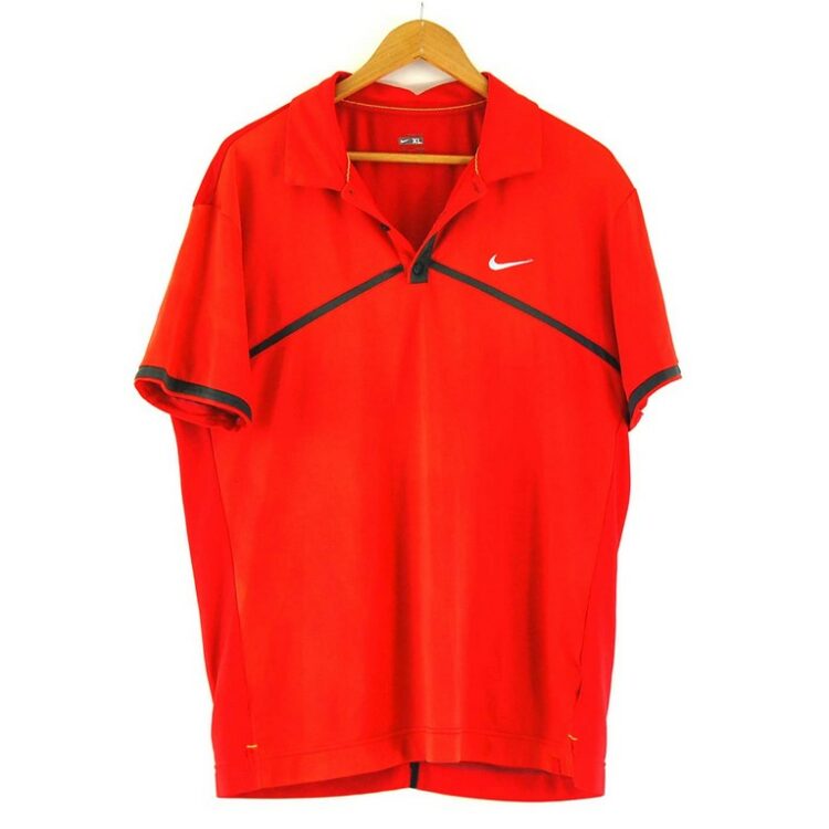 Mens Nike Red Polo Top