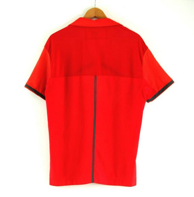 Back of Mens Nike Red Polo Top