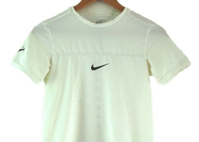 Close up of Nike Mesh T-shirt White