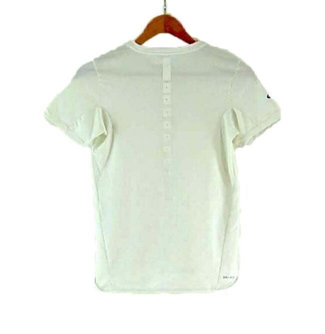 Back of Nike Mesh T-shirt White