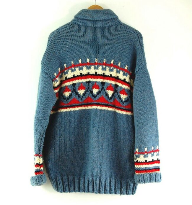Back of 80s Vintage Cowichan Sweater