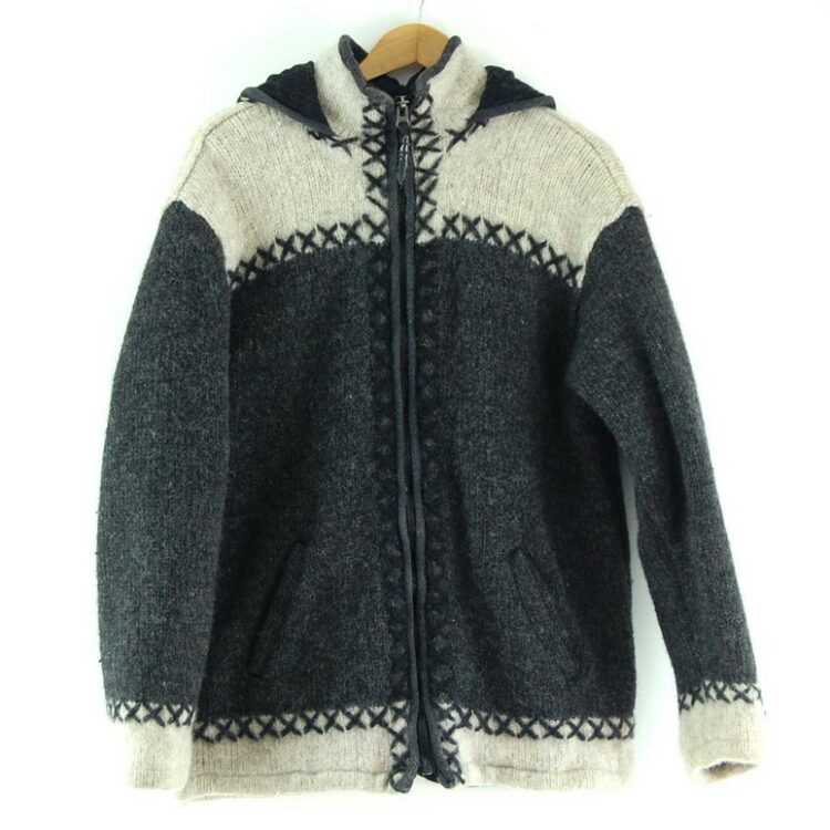 80s Hooded Cowichan Sweater