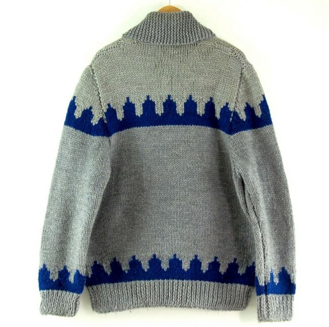 Back of 80s Mens Cowichan Sweater