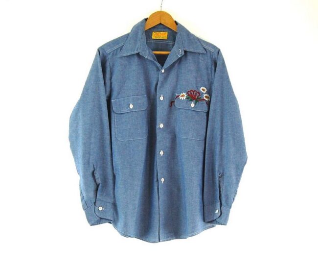 Hand Painted Raccon Work Shirt