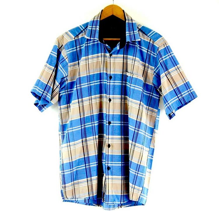 Check Short Sleeve Blue Tommy Hilfiger Shirt