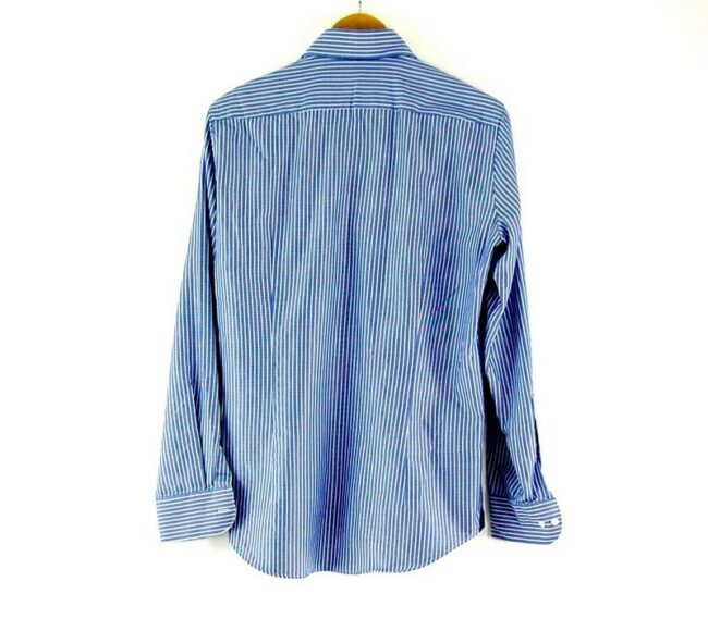 Back of Blue Striped Tommy Hilfiger Tailored Shirt