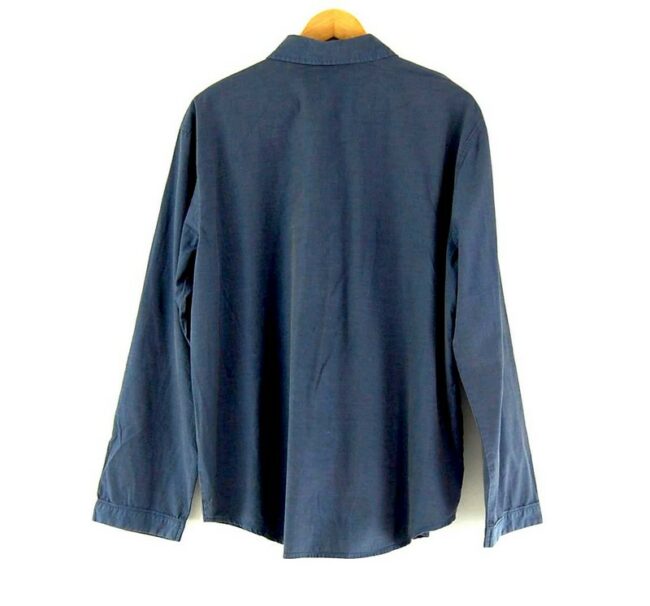 Back of Blue Long Sleeve JOOP Shirt