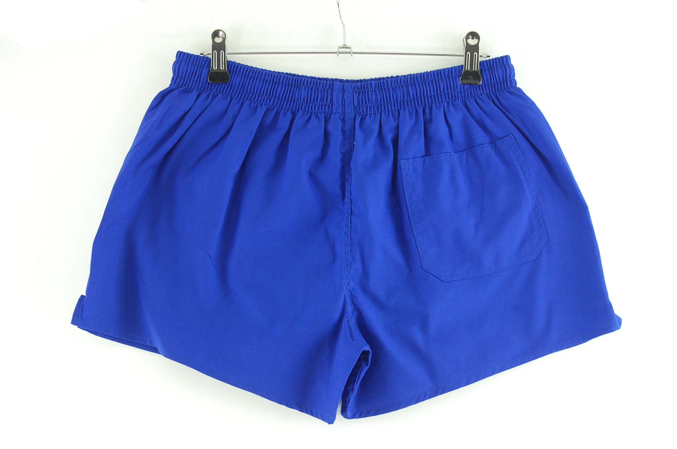 Blue Gym Shorts UK Size XS Blue 17 Vintage Clothing