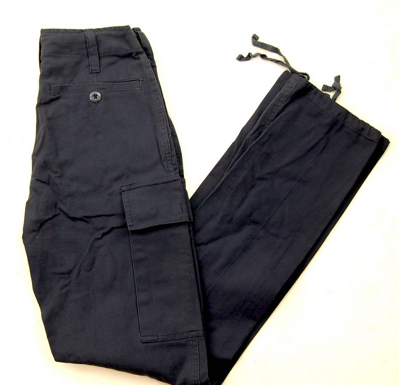 Black German Army Moleskin Pants W2426 Blue 17 Vintage Clothing
