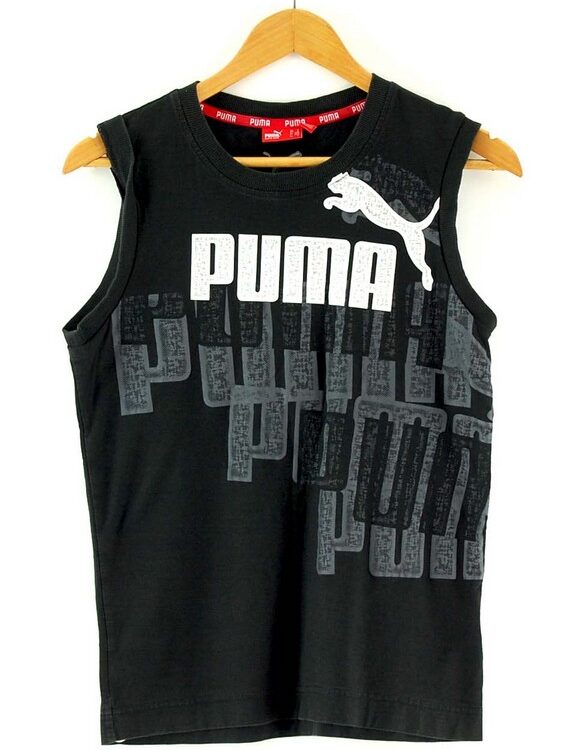 Mens Puma Black Vest