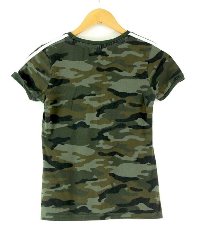 Back of Ladies Camo Adidas Tshirt