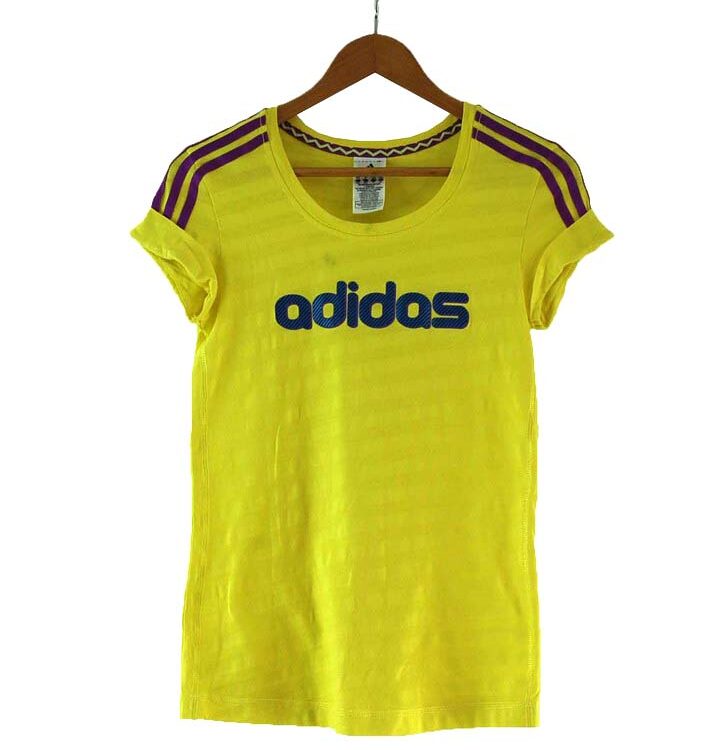 Yellow Adidas T Shirt Womens