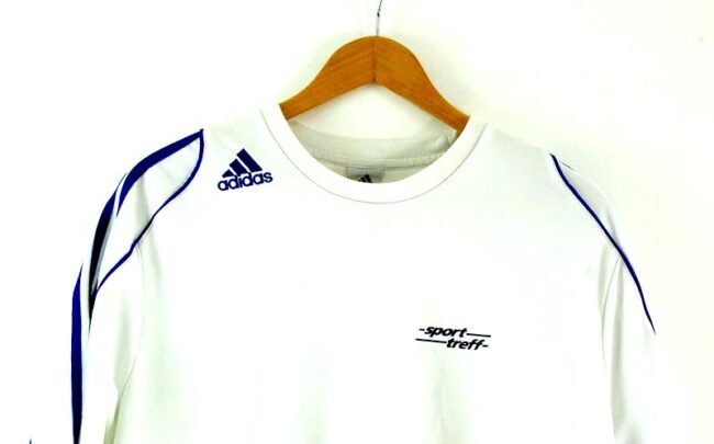 White Adidas Football Tee