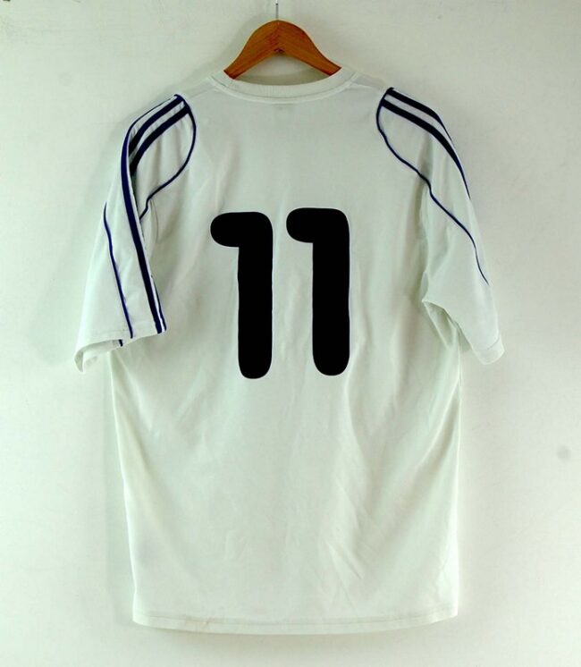 Back of White Adidas Football Tee