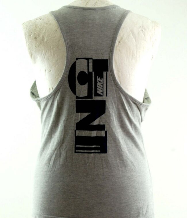 Back of Mens Grey Nike Vest