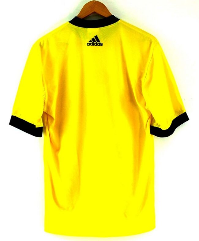 Back of Yellow T Shirt Adidas